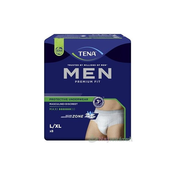 TENA Men Protective Underwear Maxi L/XL, nohavičky 1x8ks
