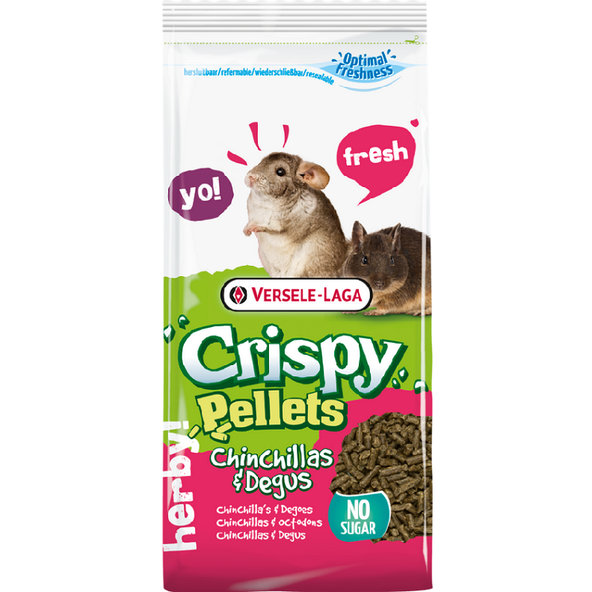 Versele Laga Crispy Pellets Chinchillas & Degus krmivo pre činčily a degu 1kg