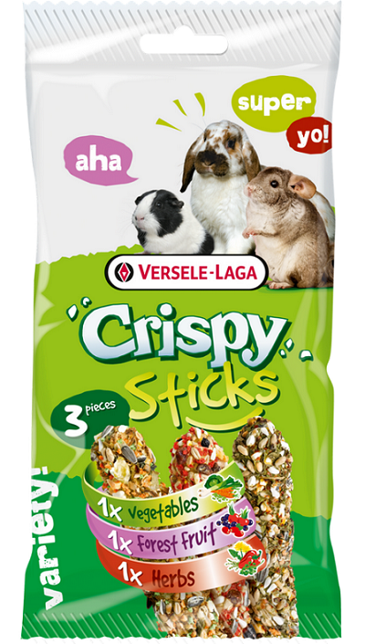 E-shop Maškrta Versele Laga Crispy Sticks - pečené tyčinky 3 príchute 165g