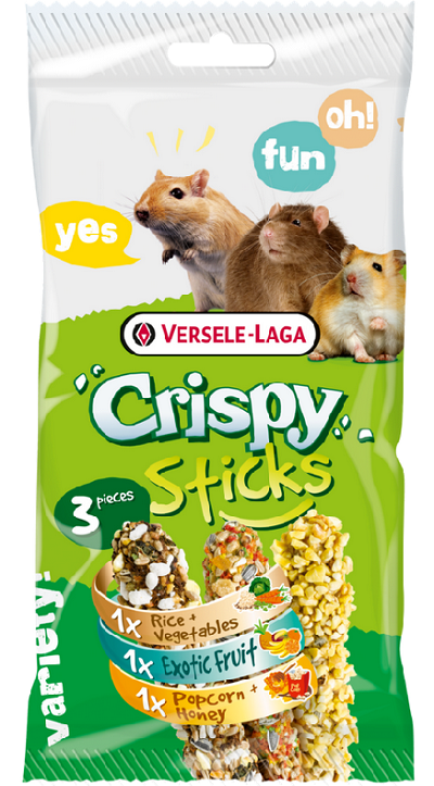 E-shop Maškrta Versele Laga Crispy Sticks - pečené tyčinky 3 príchute 160g