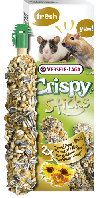 E-shop Maškrta Versele Laga Crispy Sticks Gerbils myš/pieskomil - slnečnica a med 2ks 110g