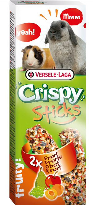 E-shop Maškrta Versele Laga Crispy Sticks králik/morča - s ovocím 2ks 110g