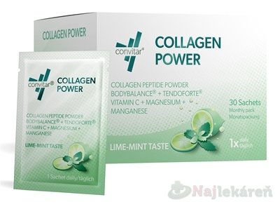 E-shop CONVITAR Collagen Power- svaly, šľachy a väzivá, 30 vrecúšok