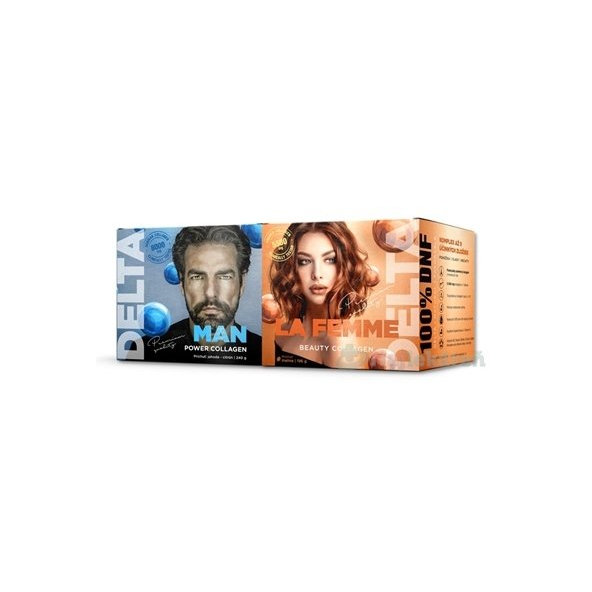 DELTA MAN & LA FEMME COLLAGEN DUO PACK rozpustný kolagén