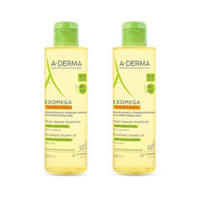A-DERMA Exomega Control zvláčňujúci sprchový olej 2x500ml