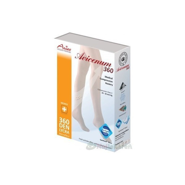 AVICENUM 360 COTTON PANČUCHY STEHENNÉ Sanitized Silver 1pár