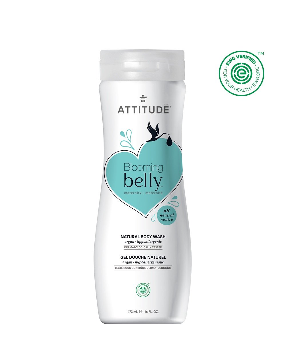 E-shop ATTITUDE Přírodní tělové mýdlo Blooming Belly nejen pro těhotné s arganem 473 ml