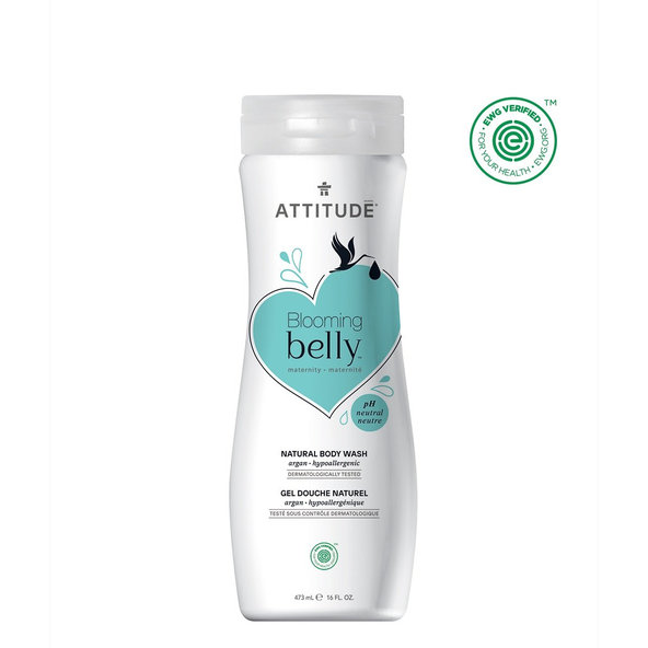 ATTITUDE Přírodní tělové mýdlo Blooming Belly nejen pro těhotné s arganem 473 ml