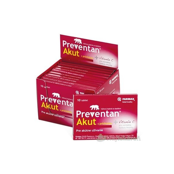 FARMAX Preventan Akut s novou príchuťou, box