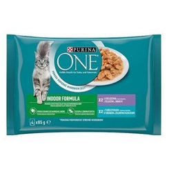 PURINA ONE cat Multipack Indoor kapsičky pre mačky 4x85g