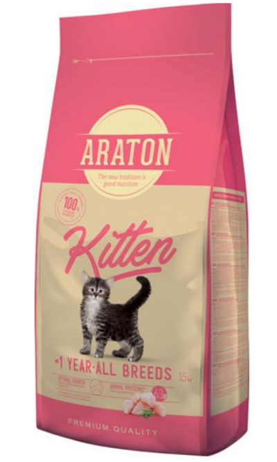 E-shop ARATON cat kitten granule pre mačiatka 1,5kg
