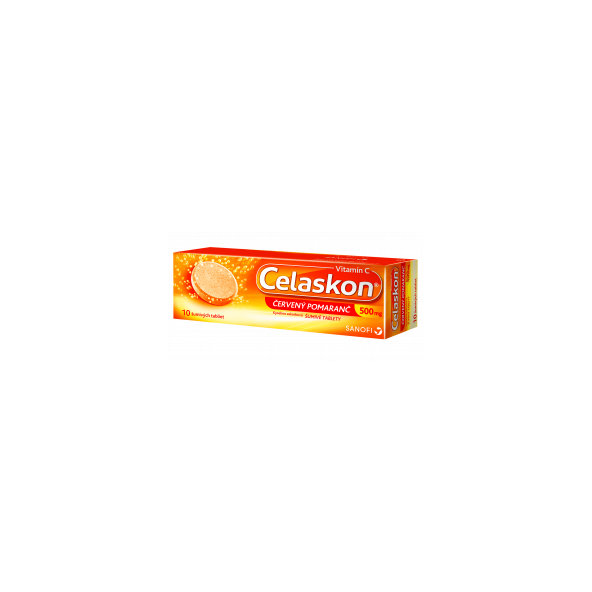 CELASKON Červený pomaranč 500 mg,10 šumivých tbl
