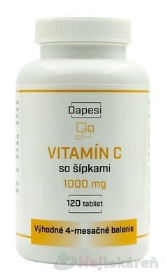 E-shop Dapesi VITAMÍN C so šípkami 1000 mg, 120 tbl