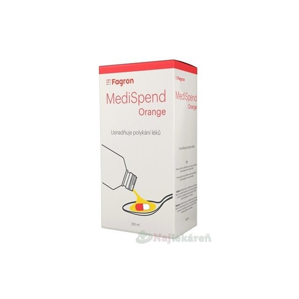 MediSpend Orange - uľahčenie prehĺtania liekov 250 ml