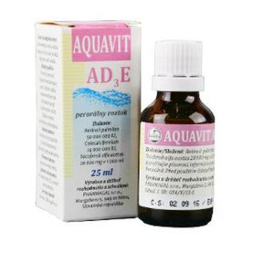 Aquavit AD3E perorálny roztok pre zvieratá 25ml