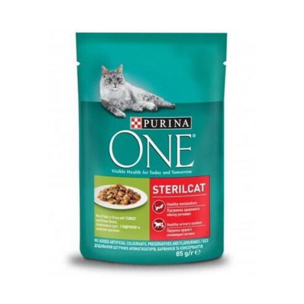 PURINA ONE cat Sterilcat mini filetky kapsičky pre mačky 26x85g
