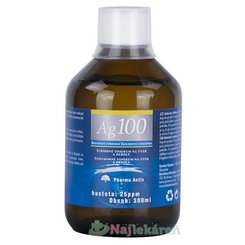 Pharma Activ Koloidné striebro Ag100, hustota 25ppm, 300 ml