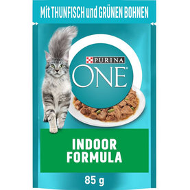 PURINA ONE cat Indoor mini filetky s tuniakom kapsičky pre mačky 26x85g