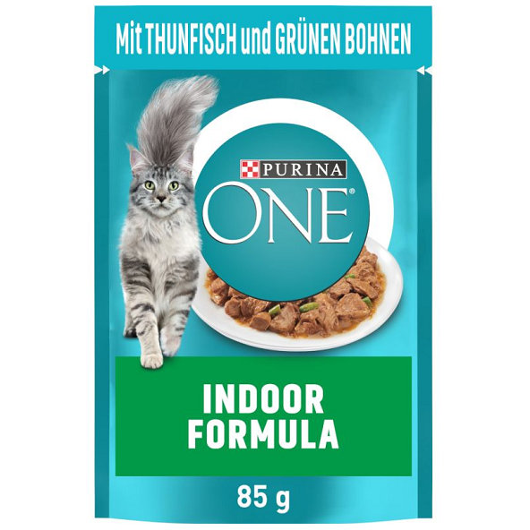 PURINA ONE cat Indoor mini filetky s tuniakom kapsičky pre mačky 26x85g