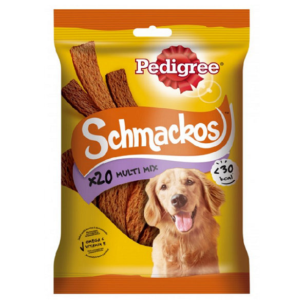 Maškrta pre psy PEDIGREE Schmackos Multipack 9x144g (20ks)