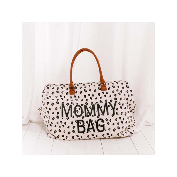 CHILDHOME Prebaľovacia taška Mommy Bag Canvas Leopard