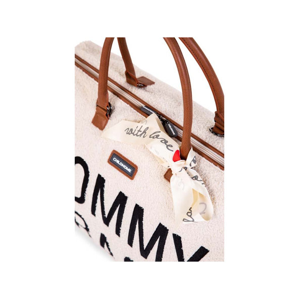 CHILDHOME Prebaľovacia taška Mommy Bag Teddy Off White