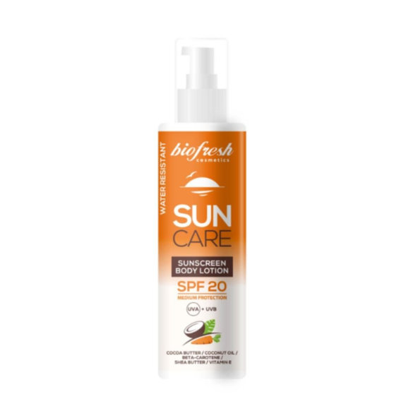 Opaľovacie telové mlieko SPF 20 s pumpičkou Biofresh Sun Care 200ml