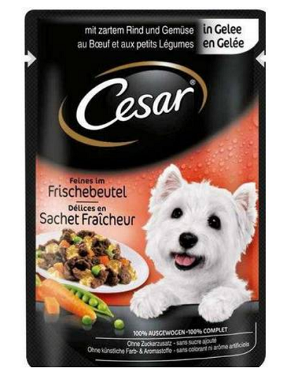 E-shop CESAR kapsička dog jemné hovädzie so zeleninou pre psy 24x100g