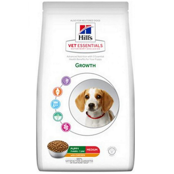 HILLS VE Canine Puppy Growth Medium Chicken AB+ granule pre šteniatka 8kg