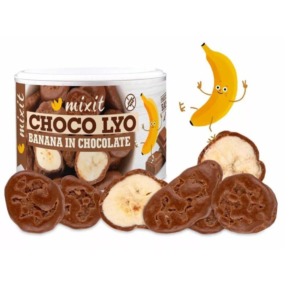 E-shop Chrumkavé banániky v čokoláde Mixit 170g