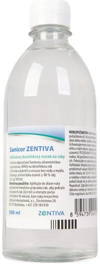E-shop Sanicor Sensitive dezinfekčný roztok na ruky 1l