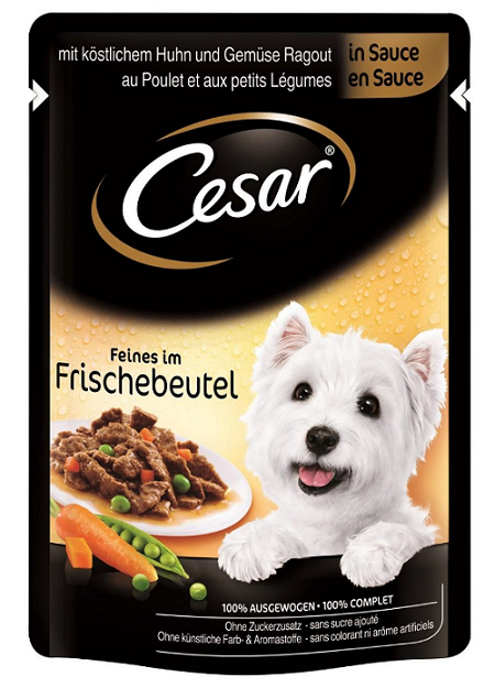E-shop CESAR kapsička dog chutné kuracie s mrkvou pre psy 24x100g