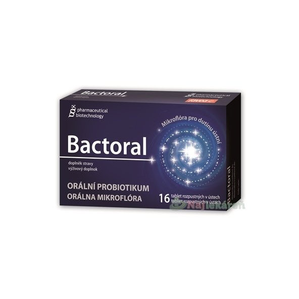 Bactoral - orálne probiotikum, 16 tbl