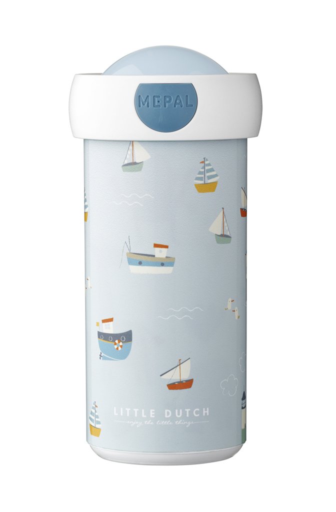 E-shop LITTLE DUTCH Fľaša na pitie 300 ml Námornícky záliv