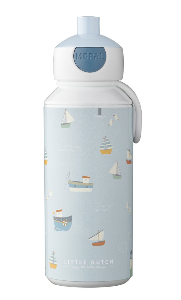 E-shop LITTLE DUTCH Fľaša na pitie 400 ml Námornícky záliv