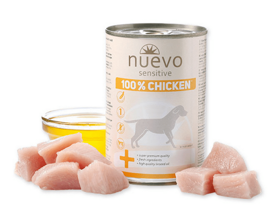 E-shop NUEVO dog Sensitive 100% Chicken konzervy pre psy 6x400g