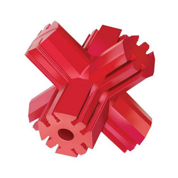 Hračka Kong Dog Dental Jump'N Jack, plniaca, červená, guma prírodná, L