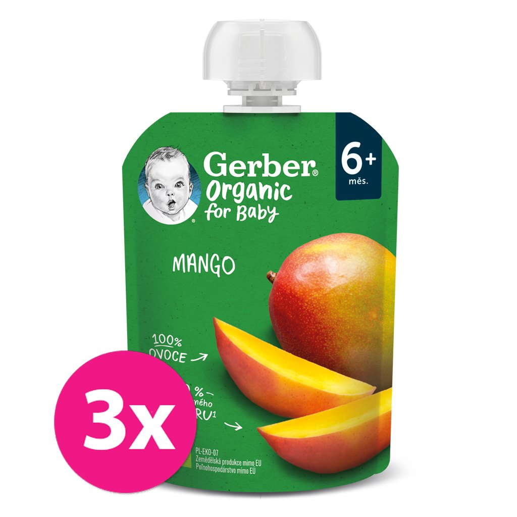 E-shop 3x GERBER Organic Kapsička mango 90 g​