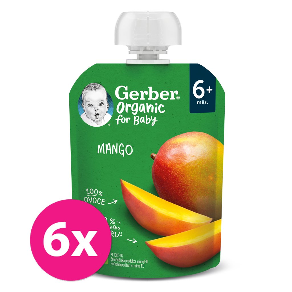 E-shop 6x GERBER Organic Kapsička mango 90 g​