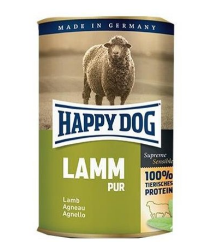 E-shop Happy Dog PREMIUM - Fleisch Pur - jahňacie mäso konzerva pre psy 400g