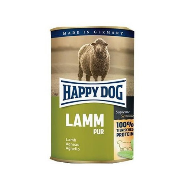 Happy Dog PREMIUM - Fleisch Pur -  jahňacie mäso konzerva pre psy 400g