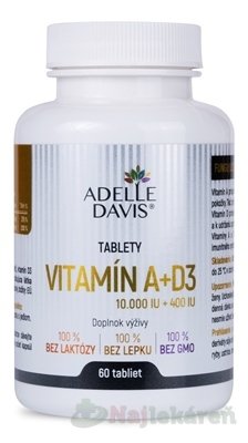 Adelle Davis VITAMÍN A+D3 60 tabliet