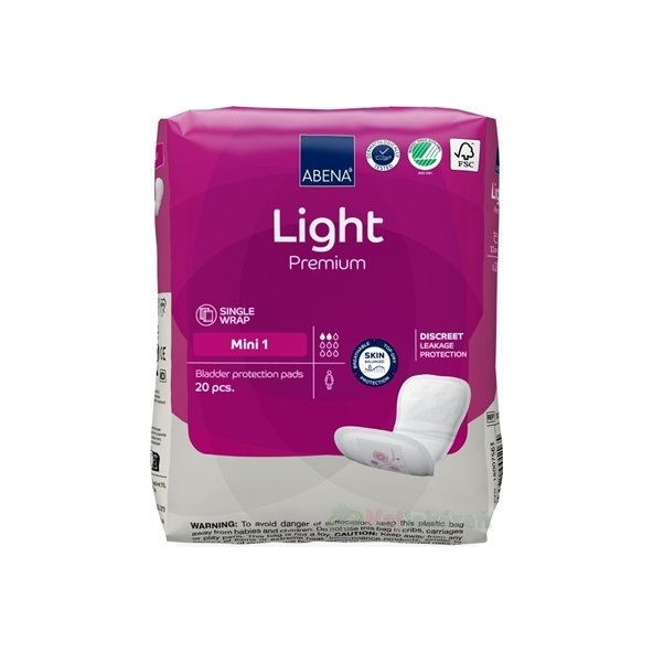 ABENA Light Premium Mini 1, absorpčné vložky, 20ks