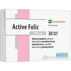 GENERICA Active Folic s obsahom kyseliny listovej 30ks