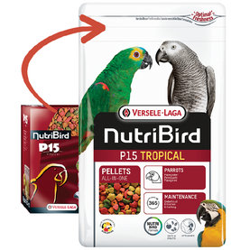 Versele Laga NutriBird P15 Tropical - pelety pre veľké papagáje 3kg