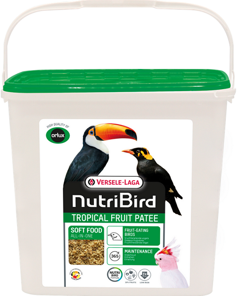 E-shop Versele Laga Orlux NutriBird Tropical Patee Premium - kompletná kŕmna zmes pre ovocnomilné druhy 5kg