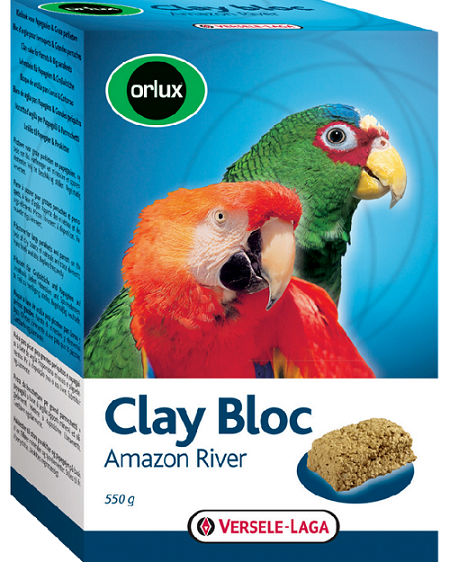 E-shop Versele Laga Orlux Clay Bloc Amazon River - pre väčšie papagáje 550g