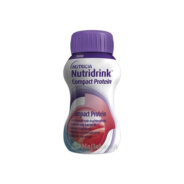 NUTRIDRINK COMPACT PROTEIN s príchuťou chladivého červeného ovocia 24x125 ml