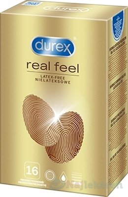 E-shop DUREX Real Feel, nelatexový kondóm, 16ks