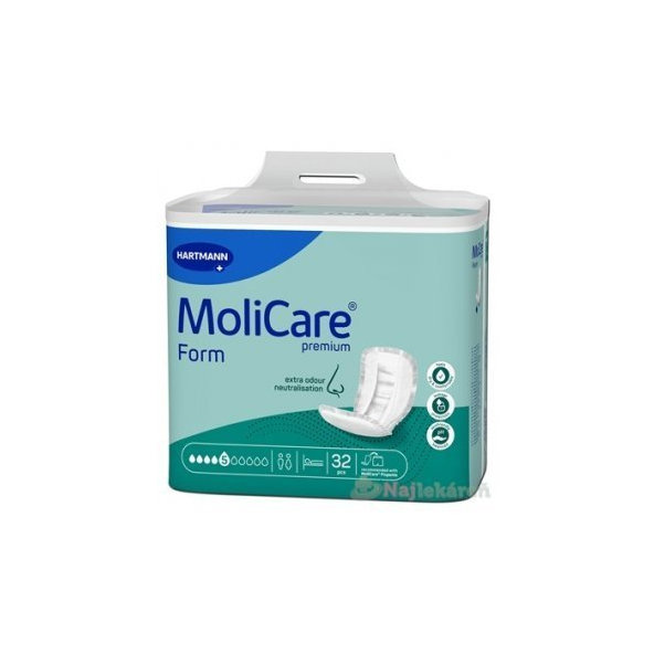 MoliCare Premium Form extra vkladacie plienky, savosť 1626ml, 30ks